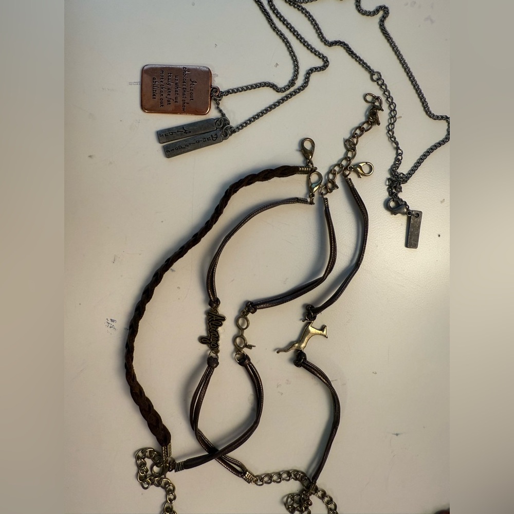 Harry Potter necklace & bracelet set hot topic